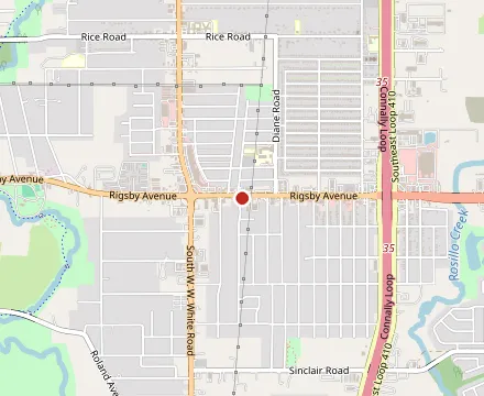 Map showing Pollos Asados Los Norteños