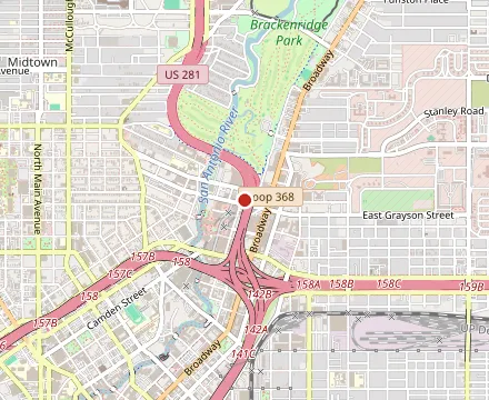 Map showing Down On Grayson