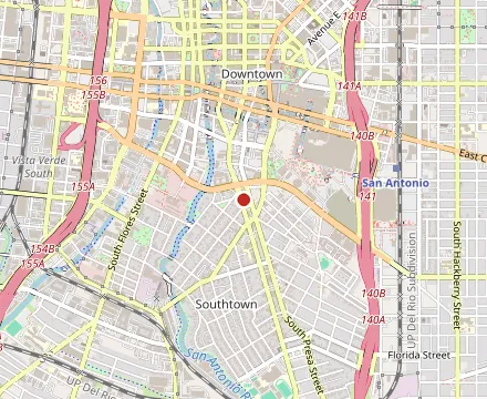 Map showing Rosario's ComidaMex & Bar