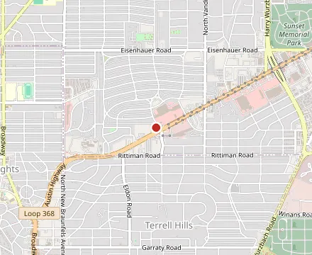 Map showing SILO Alamo Heights