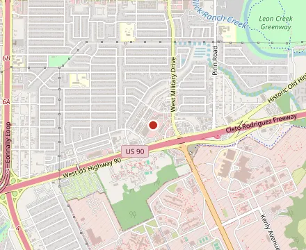 Map showing Mina & Dimi's Greek House
