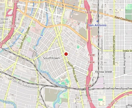 Map showing Bliss