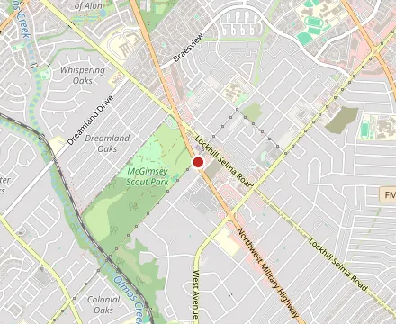Map showing Los Azulejos Restaurant