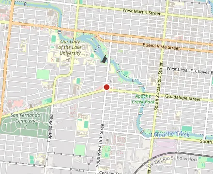 Map showing Ray's Drive Inn