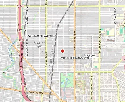 Map showing Outlaw Kitchens