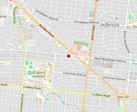 Map showing Henrys Puffy Tacos