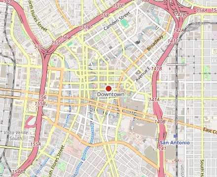 Map showing La Panadería Bakery Café