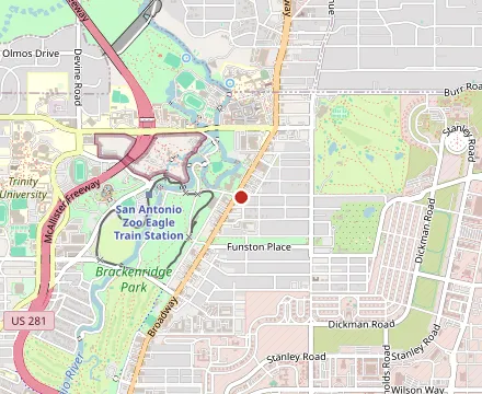 Map showing The Smoke Shack