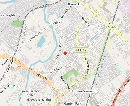 Map showing The Gruene Door