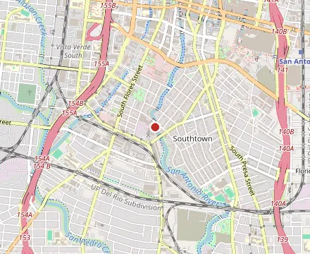 Map showing The Guenther House